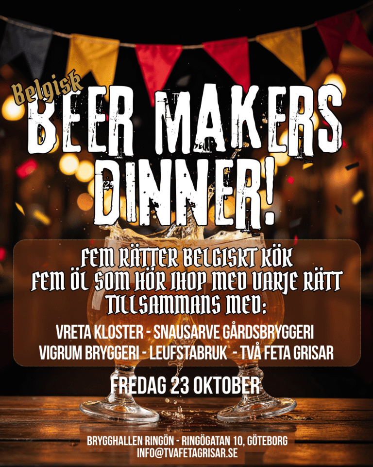 Beer Makers Dinner 23/10